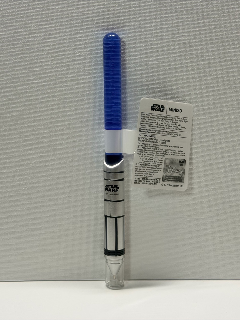 MINISO Star Wars Blue Lightsaber Ballpoint Pen